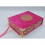 COFFRET CORAN LUXE - Moyen Format + Coran FR/AR - Couleur VIOLET