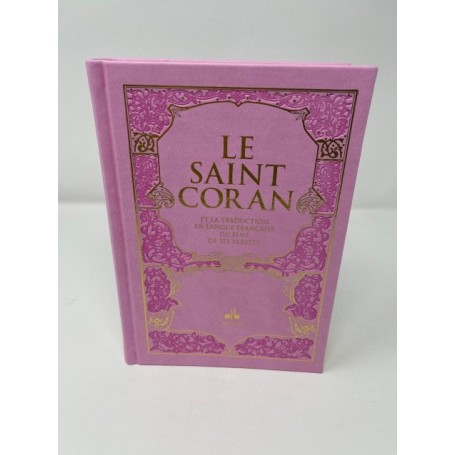 Saint Coran (Bilingue (fr/ar) - Couverture Daim Rose